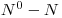 N^0 - N