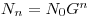 N_{n} = N_{0} G^{n}