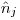 $\hat{n}_j$ $\hat{n}_j$